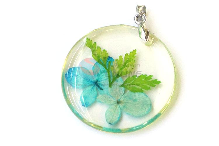 Popular Round Pendant Fashion Real Flower Pendant