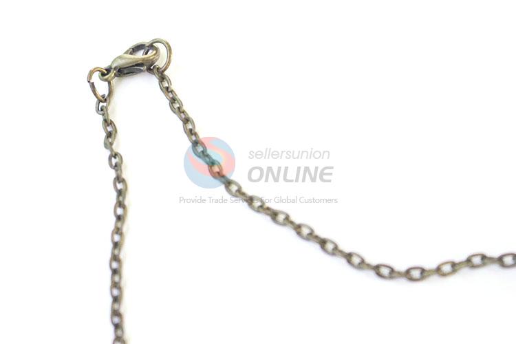 Wholesale Real Flower Zinc Alloy Pendant With Chain