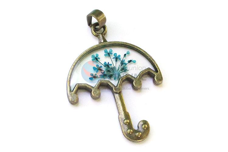 Unique Design Umbrella Shape Real Flower Pendant