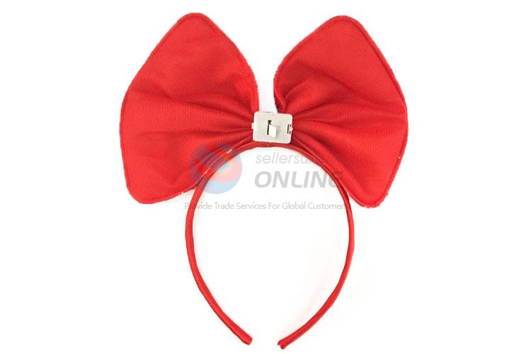 Popular Christmas Decoration Light Bowknot Hair Clasp