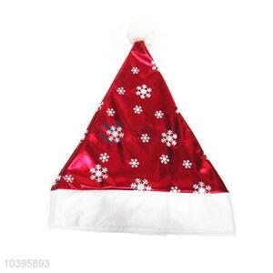 High Quality White Snowflake Pattern Christmas Hat