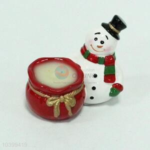 China Wholesale Christmas Ceramic Candle Decoration