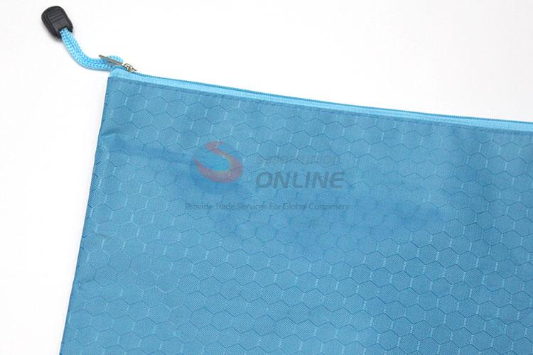 Top quality A4 zipper file bag pvc waterproof zipper document bag