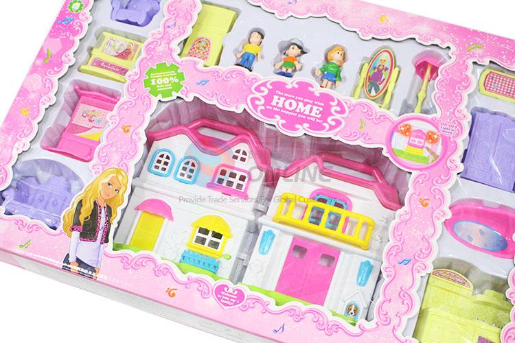 Fashion Educational Toy Villa Model Plastic Toy Set