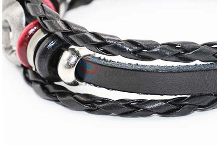 China Supplies Wholesale Braided Leather Bracelet