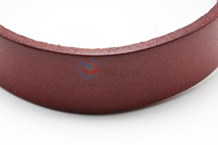 Wholesale High Quality Pure Color Men Leather Bracelet