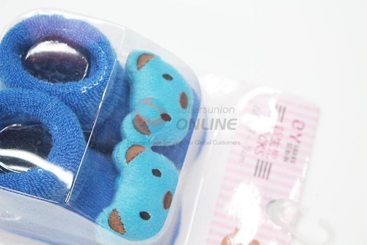 3D Bear Head Cotton Kids Baby Sock