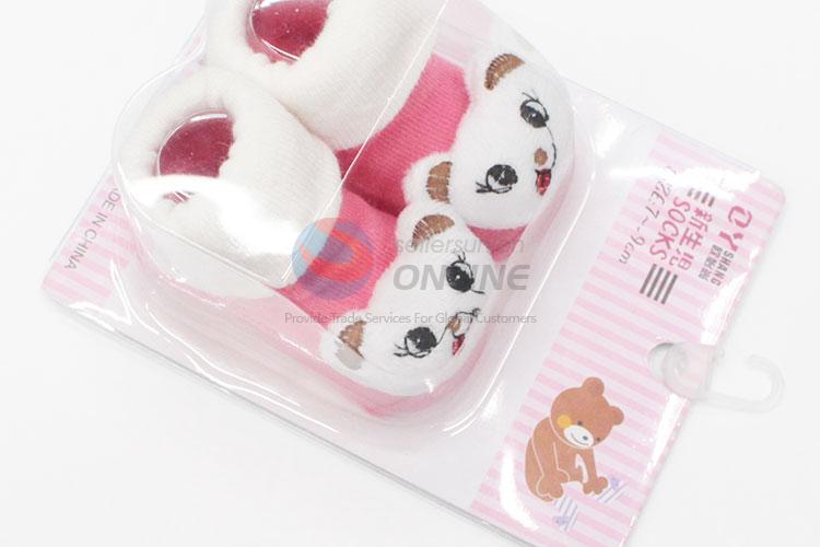 3D Cat Head Cotton Kids Baby Sock