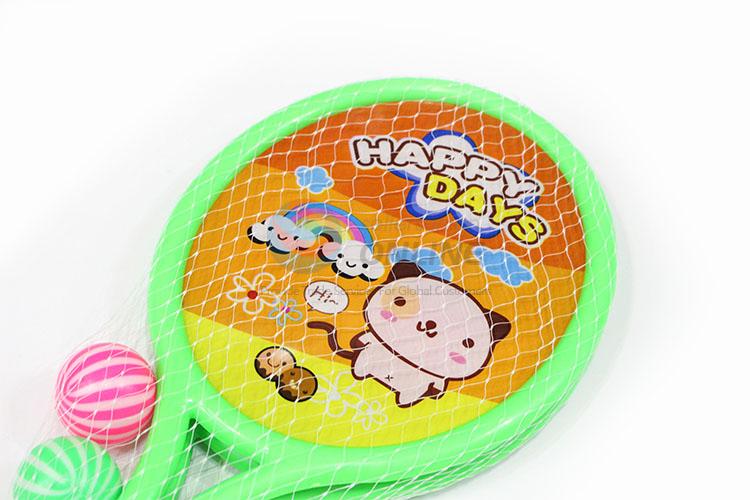 Low Price Outdoor Kids Plastic Beach Tennis Racket with Ball