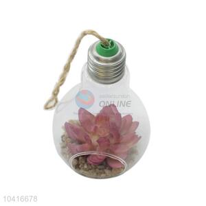 New design artificial plant in lamp bulb