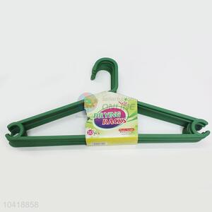 Green Color Plastic Clothes Rack