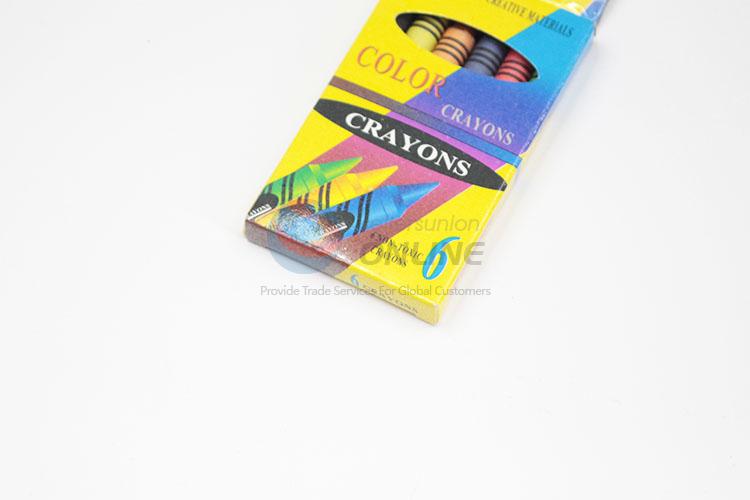 Non-toxic Kids Colorful Crayon 6Pcs