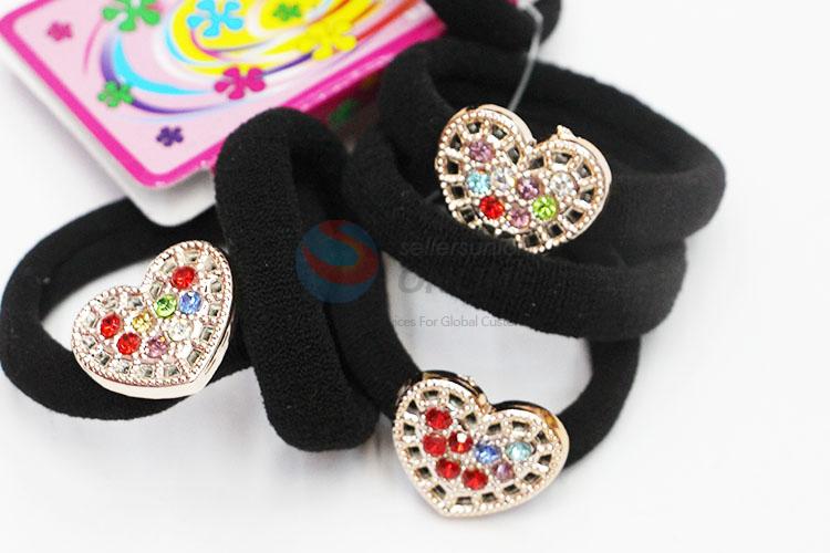 Top Quality Black Hair Rings Set