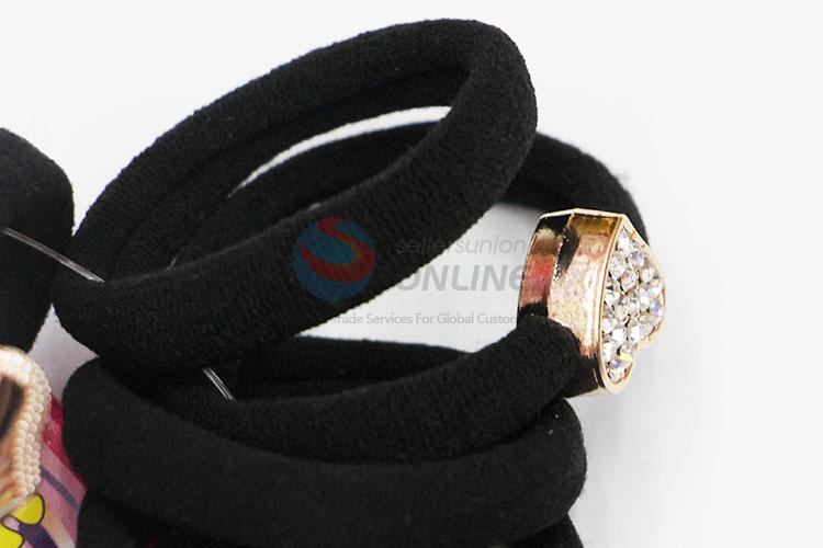 China Manufacturer Black Hair Rings Set