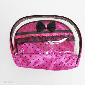 Low Price 3PC Eco-friendly PVC Cosmetic Bags