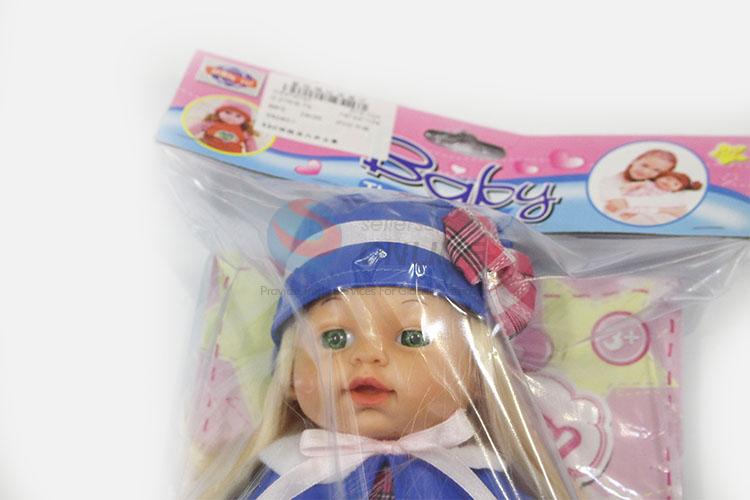 Made In China Wholesale 32cm Cotton Body Lifelike Baby Doll with 6 Sound