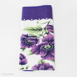 Fashion flower microfiber tea/coffee towel