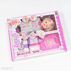 Customized New Arrival Doll Toys Feeding Set