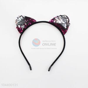 Fashion Ear Glitter Party Headband For Halloween