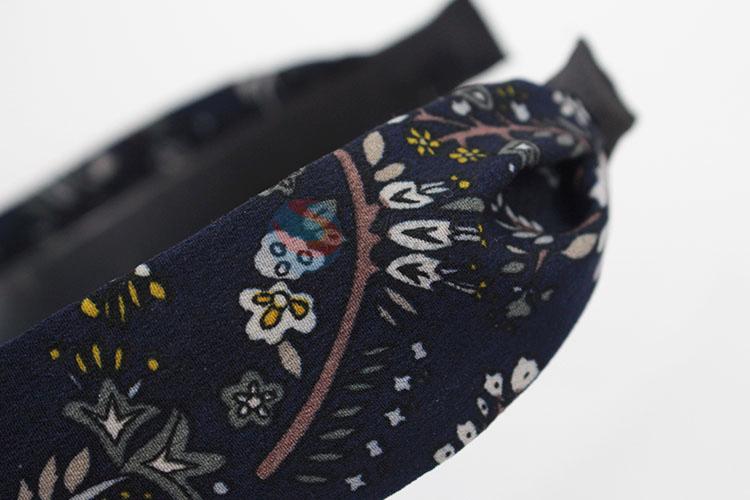 Top Quality Printed Bow Women Hair Band