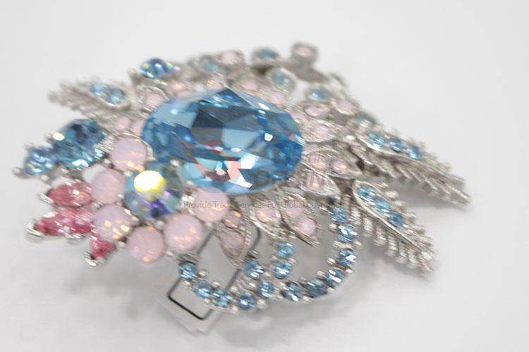 Popular promotional blue brooch