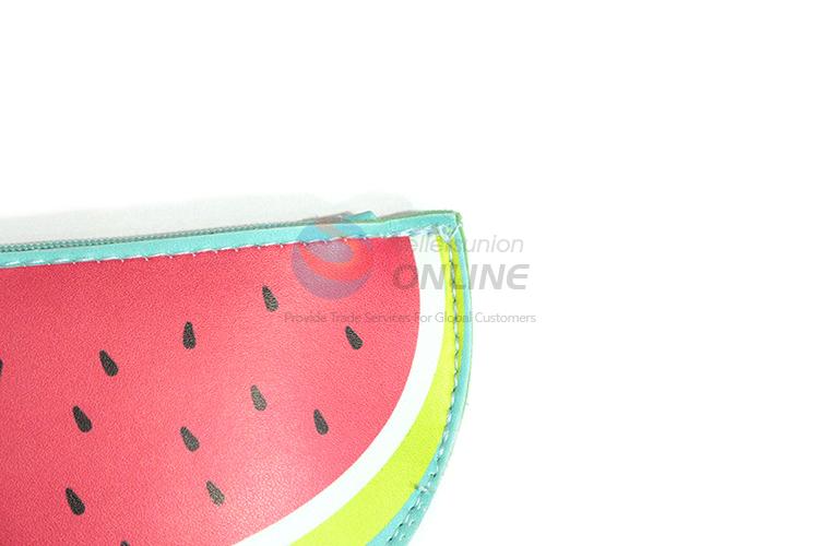 Bottom price good quality pvc watermelon printing coin bag