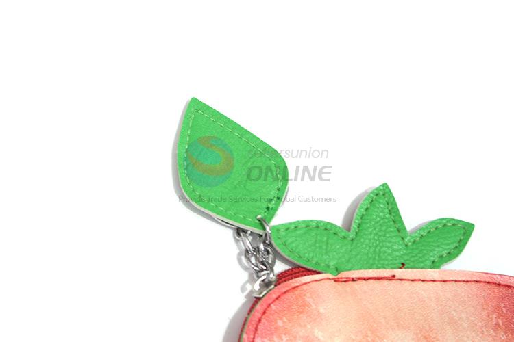 Cheap popular custom pvc fruit printing coin bag