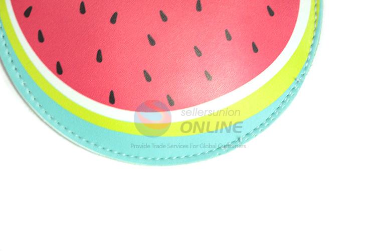 Bottom price good quality pvc watermelon printing coin bag