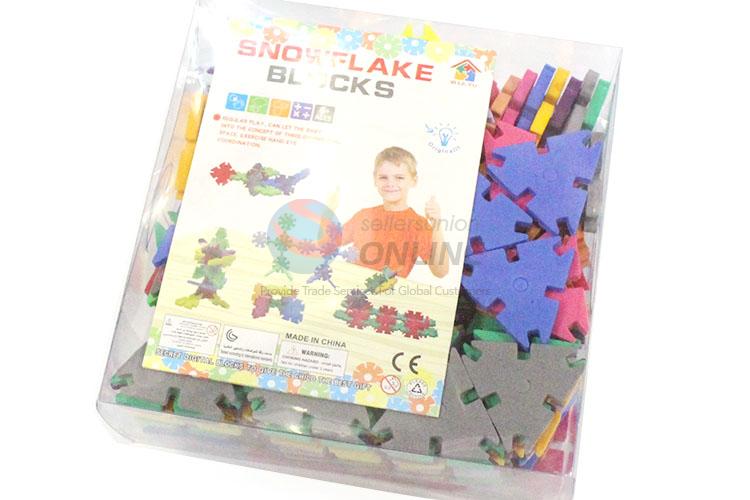 Popular Colorful 192 Pieces Triangle Snowflake Blocks DIY Toy For Kids