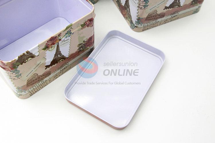 Wholesale Cheap Rectangle Tin Boxes Set for Storage