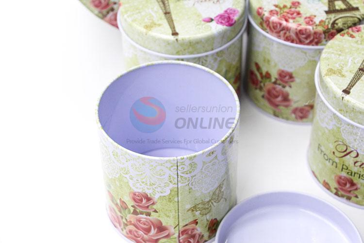 Promotional Gift Round Tin Boxes Set for Storage