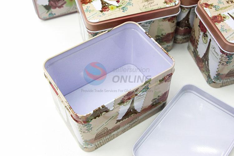 Wholesale Cheap Rectangle Tin Boxes Set for Storage