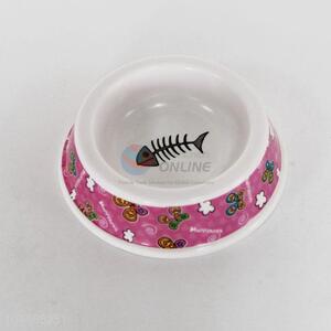 Lovely Pattern Plastic Pet Bowls