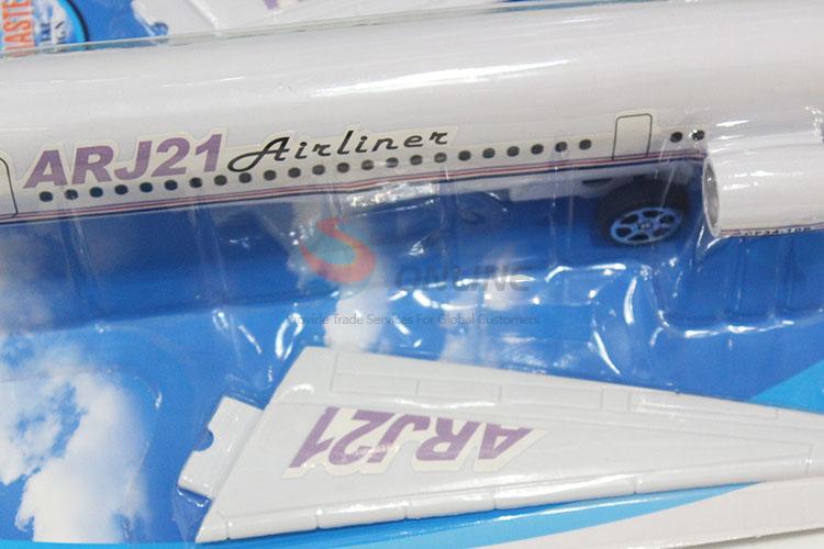 Plastic airline toy white planes