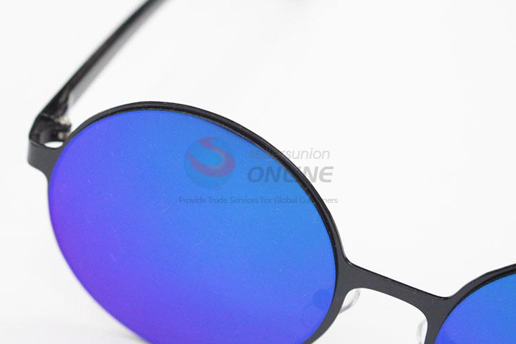 Vintage Style Round Blue Sunglass