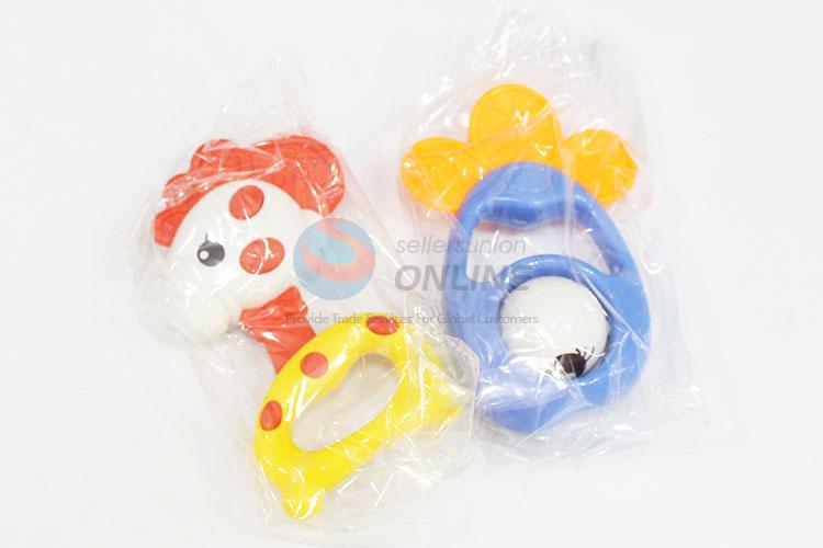 Eco-Friendly Cartoon  Plastic Fun Baby Rattle Toys in Storage Box