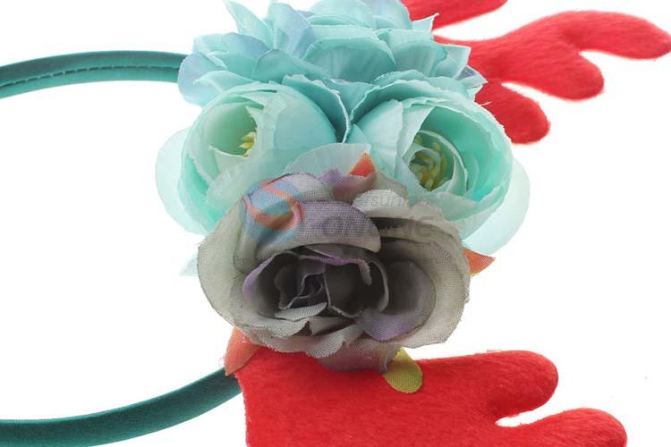 Latest Style Christmas Baby Buckhorn Flower Hairhand Ornaments