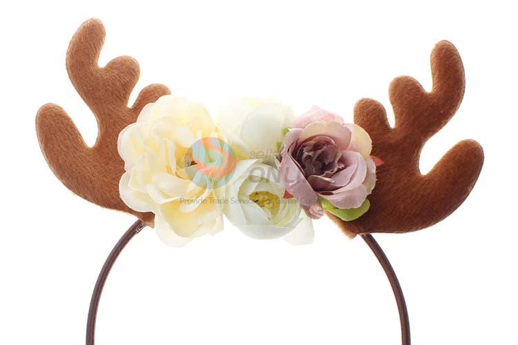 Latest Style Christmas Baby Buckhorn Flower Hairhand Ornaments