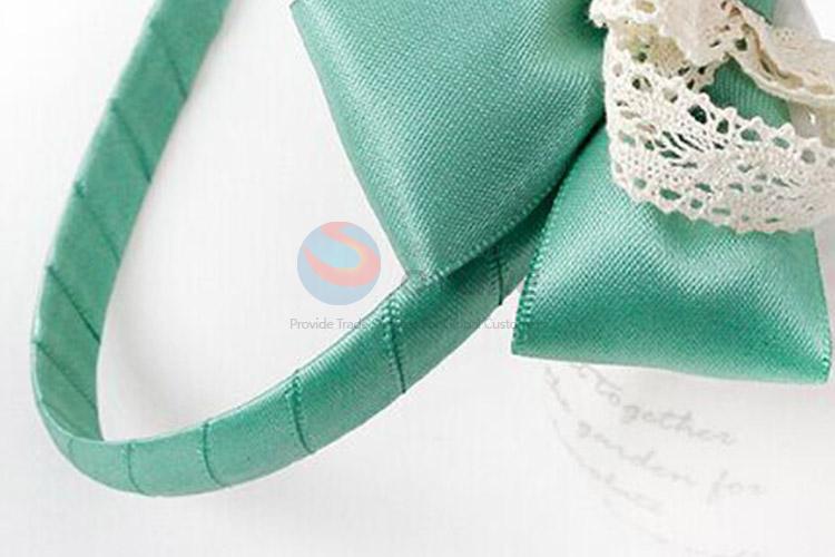 Green Lace Bowknot Hairpin