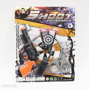 Utility and Durable Shooting Iron Toys with Sucker Bullet and Handcuffs