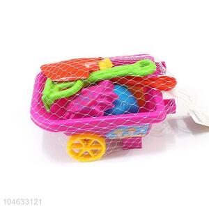 Cute Design Plastic Beach Cart With Sand Toy Set