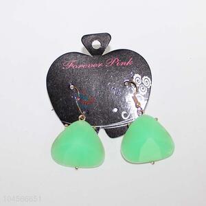 Fashion design women green earring for sale