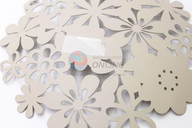 White Color Hollow-out Flower Plated Fruit Dish Hollow Dessert Plate