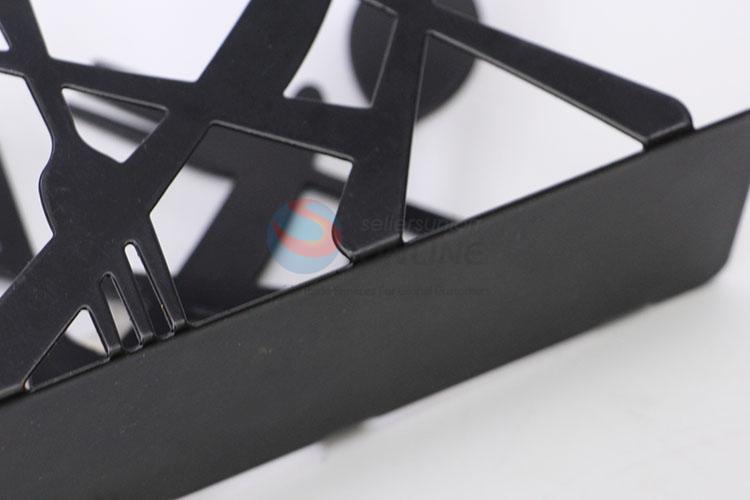 Creative Design Black Color Knife and Fork Shaped Napkin Holder