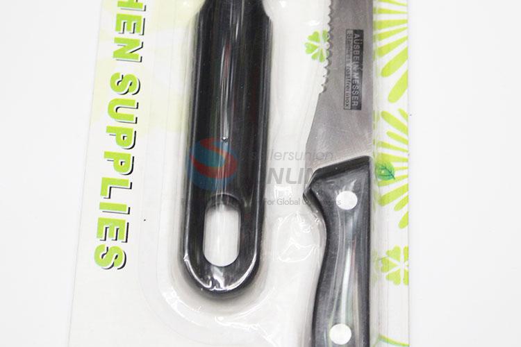 Utility And Durable Black Color Kitchen Knives Set Metal Slicing Utility Pairing Peeling Knife