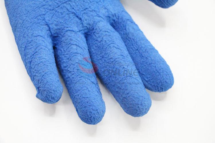 Low Price Blue Color Nylon Working Gloves Protective Gloves Safety Gloves