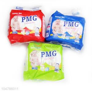 Three Colors Eco-friendly Disposable Cotton Baby Diapers