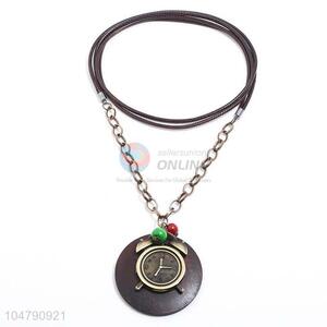 Wholesale custom vintage alloy pendant wooden necklaces