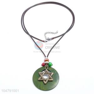 China wholesale vintage alloy pendant wooden necklaces