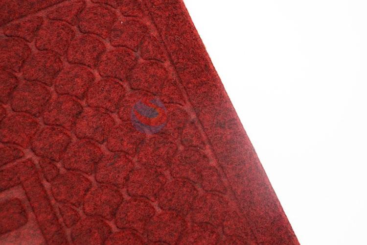 Red Color Home Decorative Floor Mat